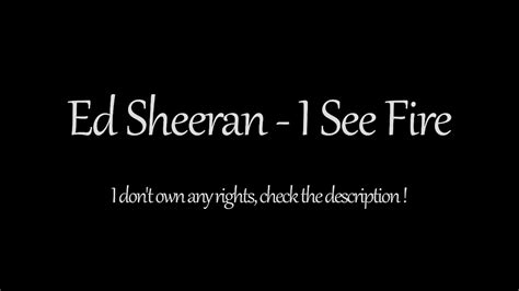 Ed Sheeran I See Fire 1 Hour The Hobbit The Desolation Of Smaug