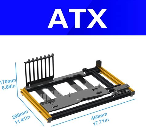 Buy EDIY Stackable PC Case Test Bench Open Air Computer Case For ATX