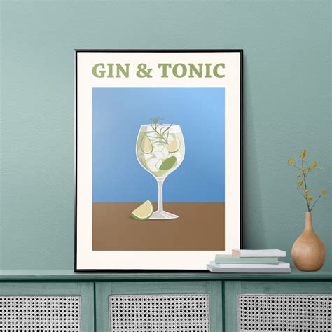 Gin Tonic Cocktail Poster Buy Posters And Art Prints At