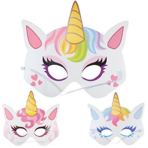 Unicorn Mask Card Eco Friendly The Curious Caterpillar