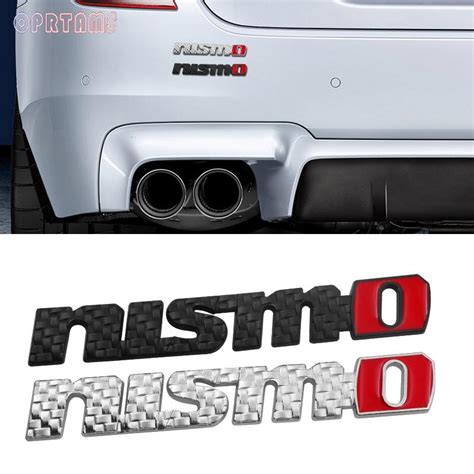 Buy 1 Pcs 3D Metal Nismo Logo Carbon Fiber Car Sticker Metal Pure Drive