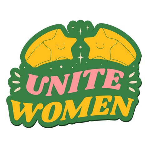 Diseño Png Y Svg De Cita De Letras De Mujeres Unidas Para Camisetas