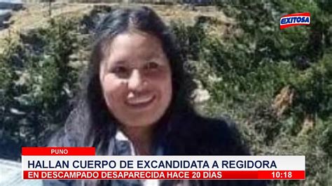 Puno Hallan Cuerpo De Excandidata A Regidora En Descampado