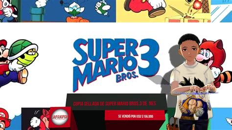 Copia sellada de Super Mario Bros 3 de nes se vendió por usd 156 000