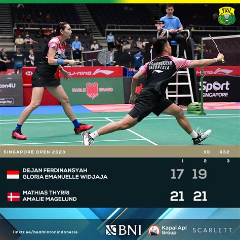 Badminton Indonesia On Twitter Langkah Dejan Gloria Dihadang Pasangan