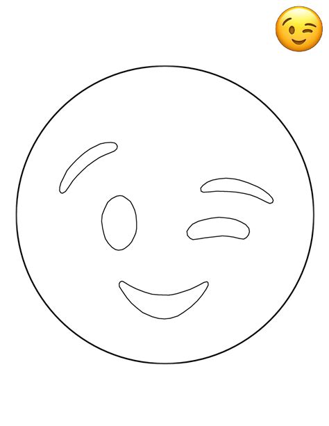 Wink Emoji Coloring Sheet Emoji Emoji Images Emoji Creator Porn Sex