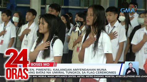 Pag Awit At Pagbigkas Ng Bagong Pilipinas Hymn At Pledge Sa Mga Flag