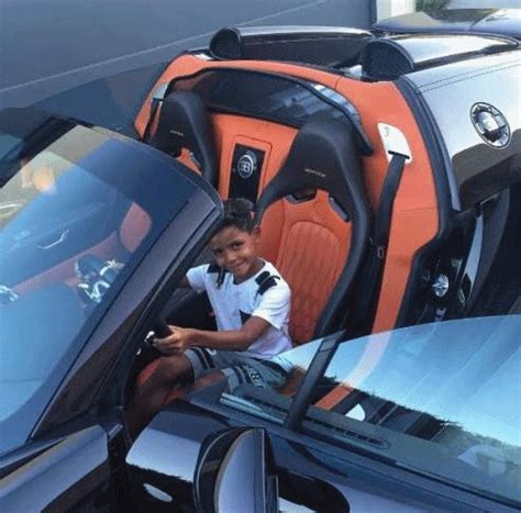 cristiano ronaldo shares    cute son test driving