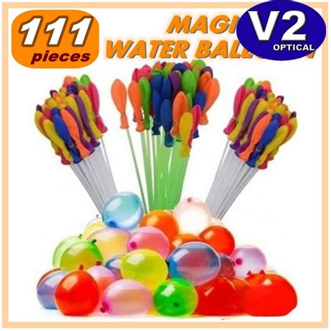 111pcs Mixed Colour Magic Water Balloons Self Tying Fast Filling Water