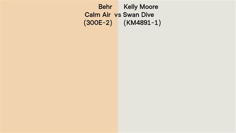 Behr Calm Air E Vs Kelly Moore Swan Dive Km Side By Side