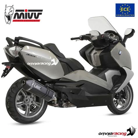 Mivv Exhaust Slip On Speed Edge Approved Black Steel Bmw C Gt