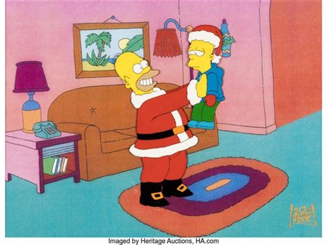 The Simpsons Simpsons Roasting On An Open Fire Homer And Bart Simpson