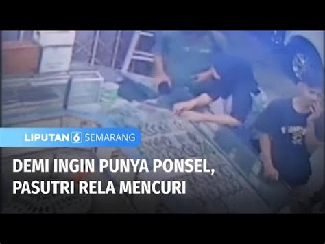 Terekam Cctv Pasutri Curi Ponsel Di Etalase Toko Liputan Semarang