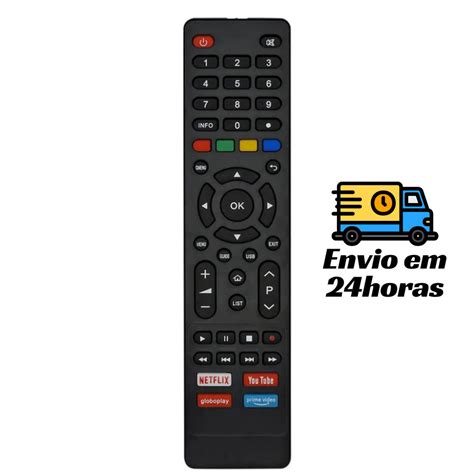 Controle Tv Philco Smart Ph Tecla Netflix Globoplay Shopee Brasil