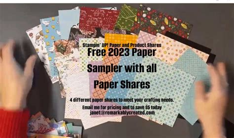 2023 Stampin UP Spring Catalog Paper Samplers And FREE Sale A Bration