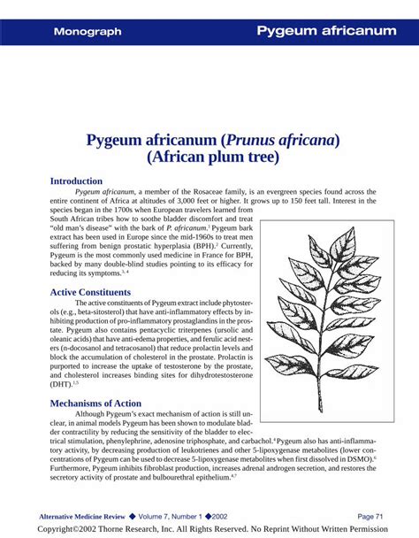 PDF Pygeum Africanum Monograph DOKUMEN TIPS