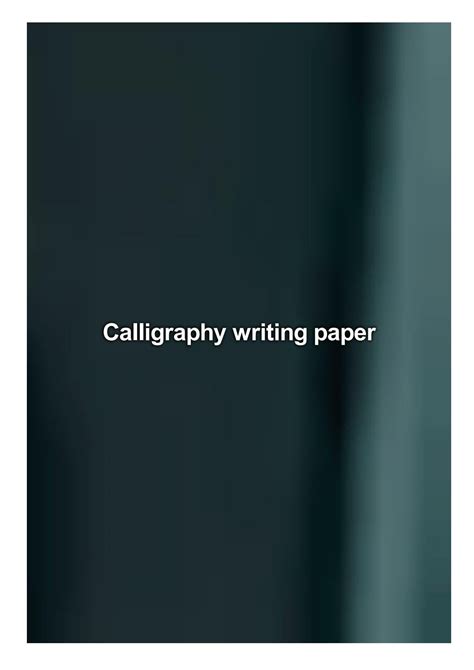 Calligraphy writing paper by ketp92liacmac - Issuu