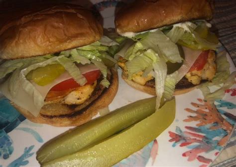 Simple Way To Make Perfect Grilled Lemon Pepper Chicken Sandwich