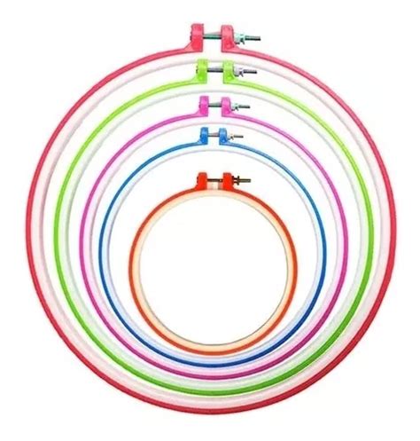 Bastidores De Plástico P Bordado Ajustável 5 Tamanhos Mercadolivre