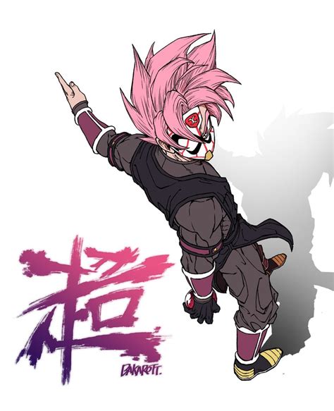 Goku Black And Crimson Masked Saiyan Dragon Ball And More Drawn By