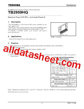 TB2959HQ Datasheet PDF Toshiba Semiconductor