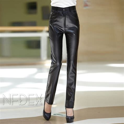 Womens Pu Leather Trouser Pant Leather Trousers Pants For Women Pants