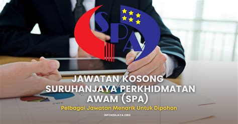 Jawatan Kosong Suruhanjaya Perkhidmatan Awam Malaysia SPA Jawatan