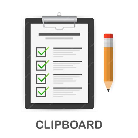 Premium Vector | Clipboard with checklist