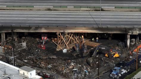 Los Angeles I 10 Remains Closed Indefinitely As Damaging Fire Is Investigated As Arson Heres