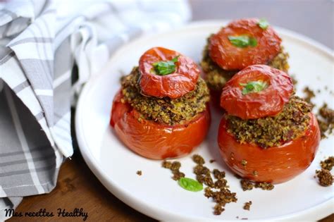 Tomate farcie au quinoa et fromage de chèvre recette classique