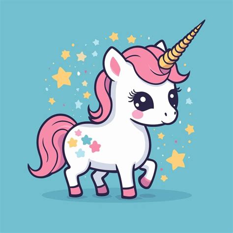 Premium Vector Cute Unicorn Cartoon Illustration Vector Design