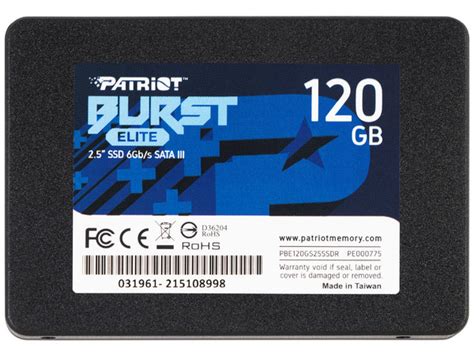 Unidad de Estado Sólido Patriot Burst Elite de 120GB 2 5 SATA III 6