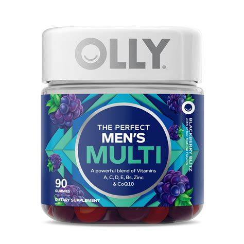 Olly Men S Multivitamin Gummy Vitamin Blend Blackberry 90 Ct