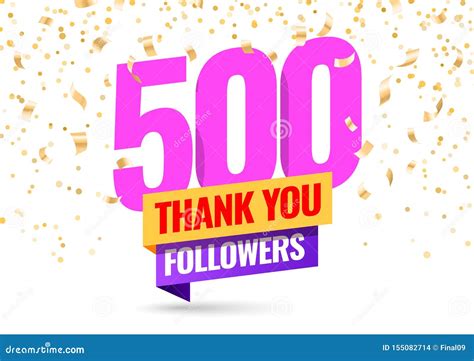 Thank You Followers Stock Vector Illustration Of Celebrate