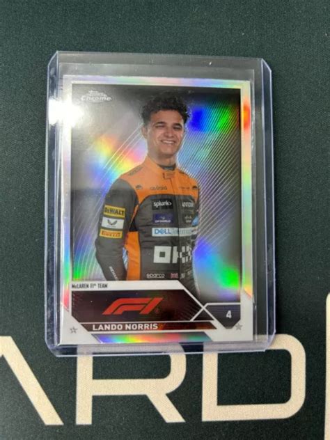 Topps Chrome Formula F Lando Norris Base Refractor Mclaren Eur