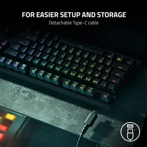 Razer Huntsman V Tkl Teclado Mec Nico Gaming Rgb Switch Ptico Lineal