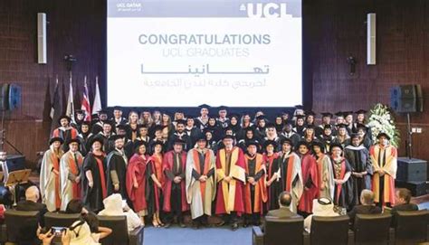 Ucl Qatar Celebrates Fourth Graduation Ceremony Gulf Times