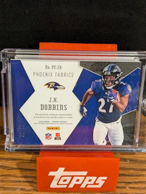 2020 Panini Phoenix Phoenix Fabrics Black PF JK J K Dobbins 10