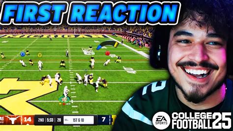 My First Reaction To CFB 25 Gameplay College Football 25 Gameplay