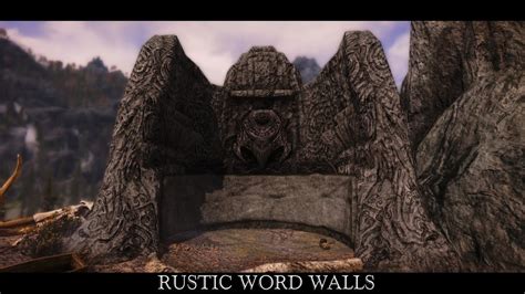 Tes V Skyrim Retexture Rustic Word Walls Hd 4k Youtube