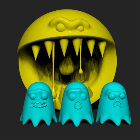 Descargar archivo STL pacman Objeto para impresión 3D Cults