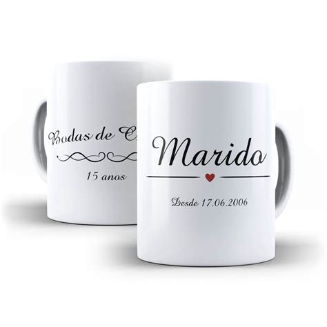 Caneca Bodas Marido Personalizada 007628 No Shoptime