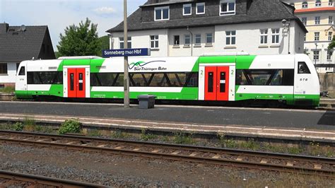 Sonneberg Thüringen Hauptbahnhof BR650 Süd Thüringen Bahn Franken