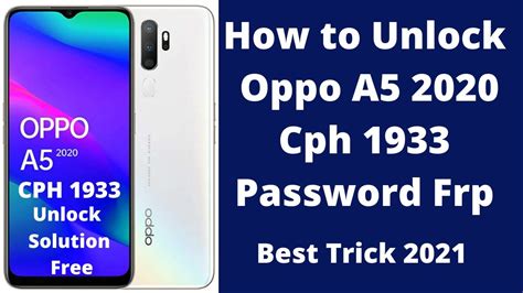 Oppo A Cph Password Frp Unlock How To Unlock Oppo A