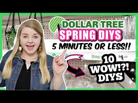 11 10 NEW DOLLAR TREE Spring DIYS 5 Minutes Or Less Krafts By