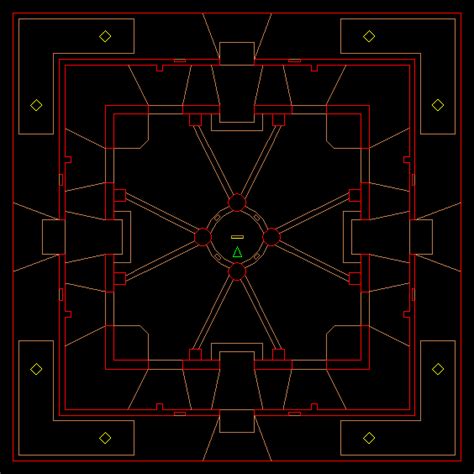 Nintendo Doom Level Even Simpler Level Map