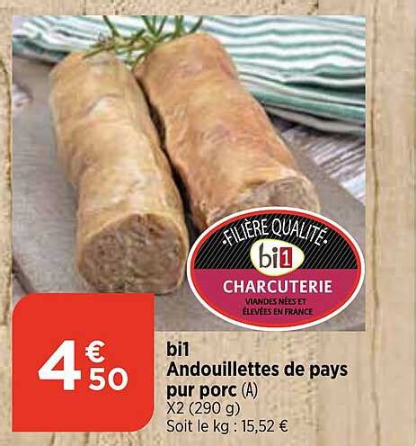 Promo Bi Andouillettes De Pays Pur Porc Chez Maximarch Icatalogue Fr