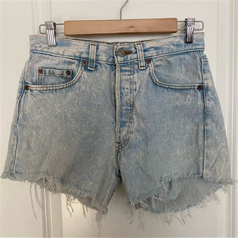 Vintage Levis High Waisted Acid Wash Shorts Gem