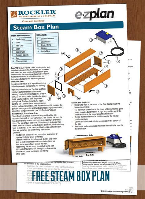 Rockler Steam Bending Kit Wfree Steam Box Plan Hinges And Latch