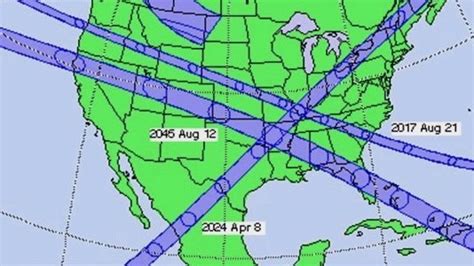 2045 Solar Eclipse Map